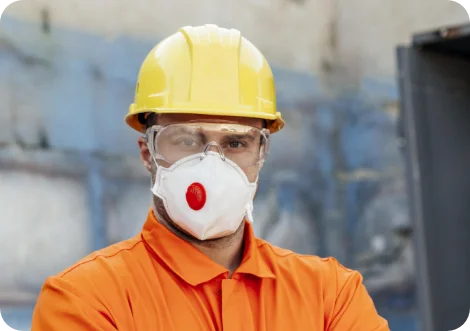 Builder in mask